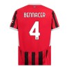 Virallinen Fanipaita + Shortsit AC Milan Bennacer 4 Kotipelipaita 2024-25 - Lasten